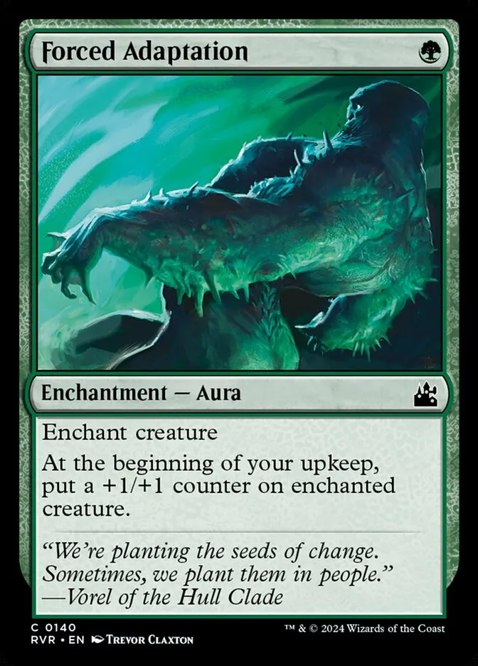 2024 Ravnica Remastered Forced Adaptation #140 common card image
