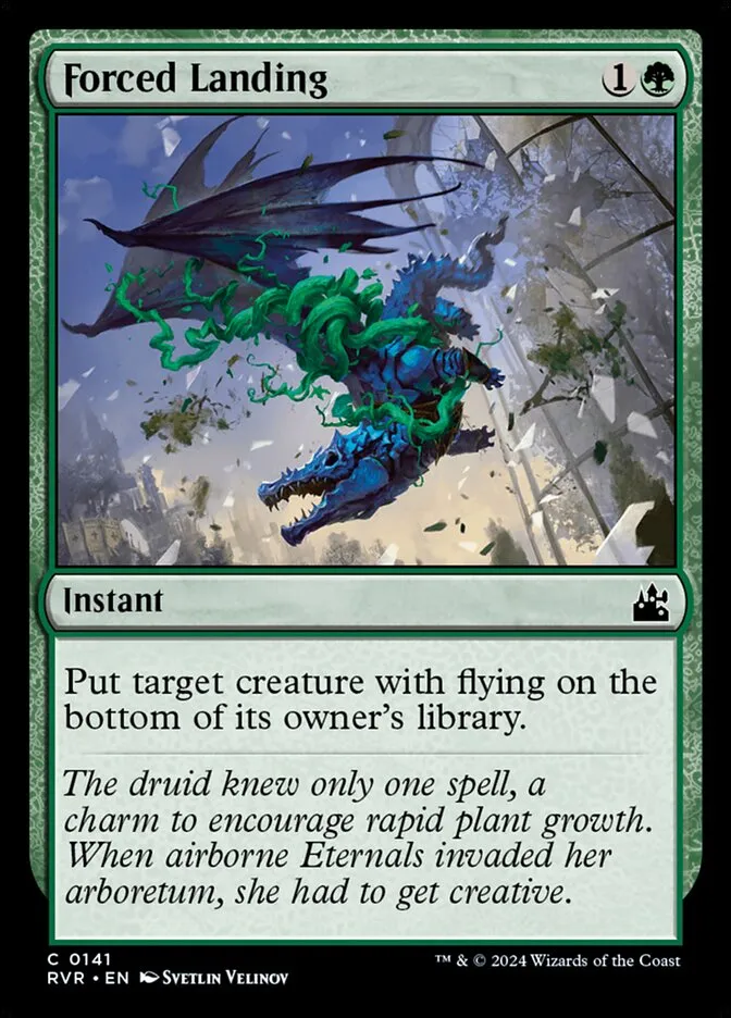 2024 Ravnica Remastered Forced Landing #141 common card image