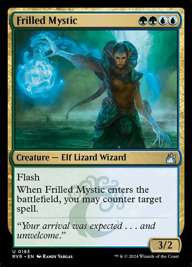 2024 Ravnica Remastered Frilled Mystic #183 uncommon card image