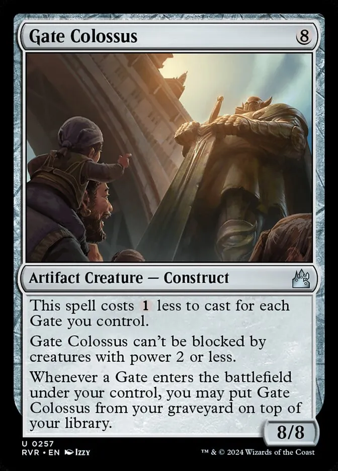 2024 Ravnica Remastered Gate Colossus #257 uncommon card image