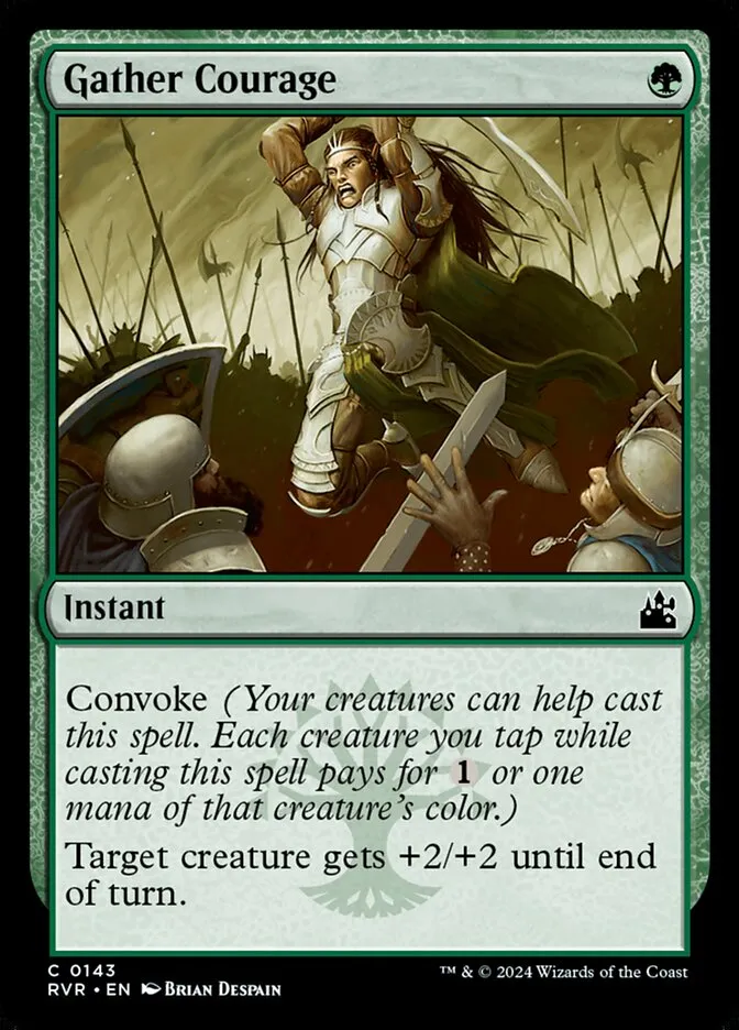 2024 Ravnica Remastered Gather Courage #143 common card image