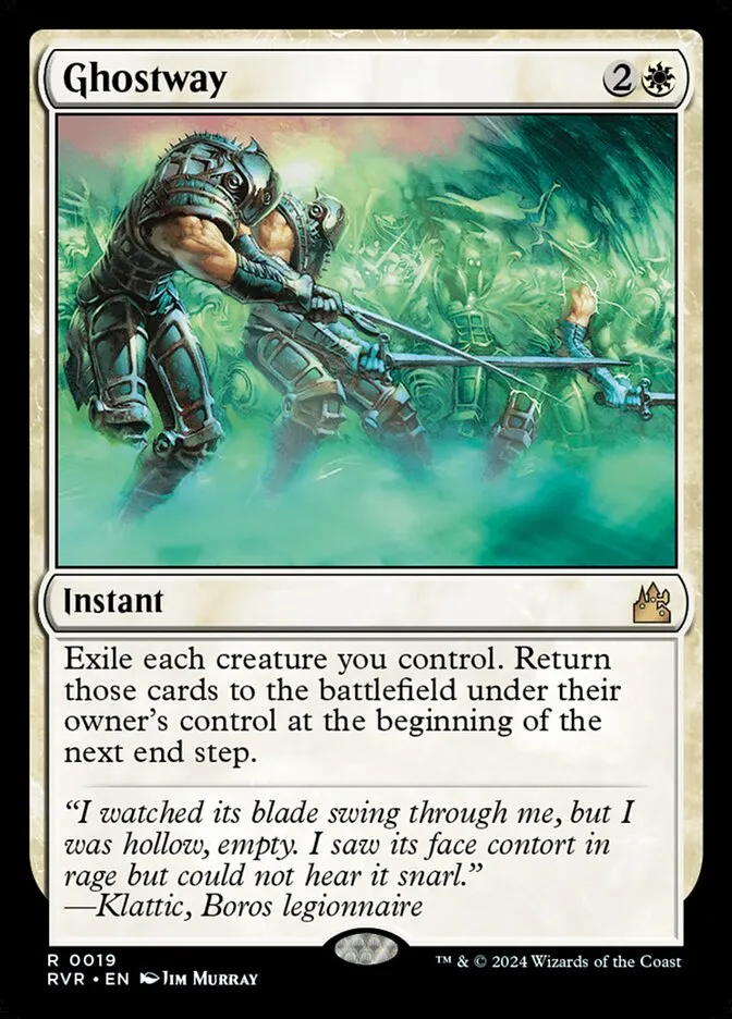2024 Ravnica Remastered Ghostway rare #19 rare card image