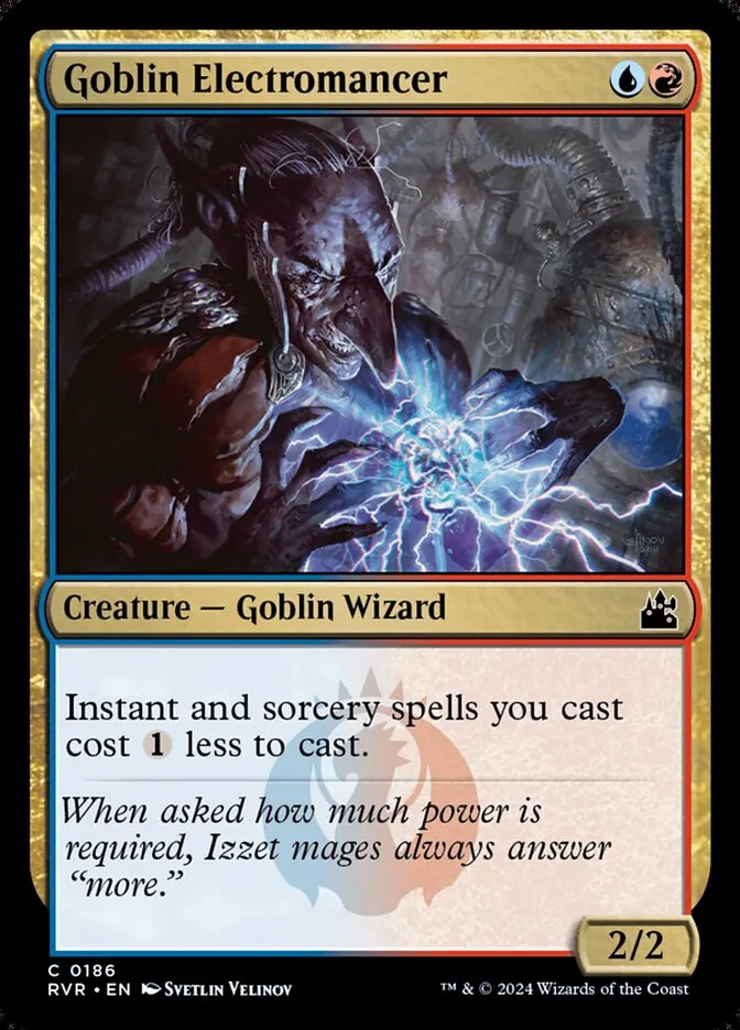 2024 Ravnica Remastered Goblin Electromancer #186 common card image