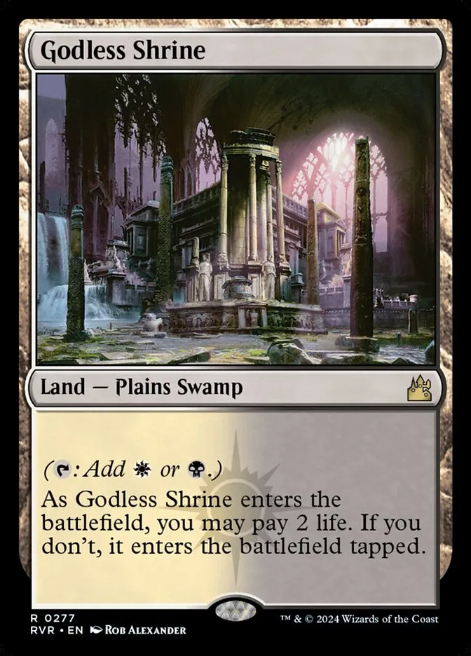 2024 Ravnica Remastered Godless Shrine #277 rare card image