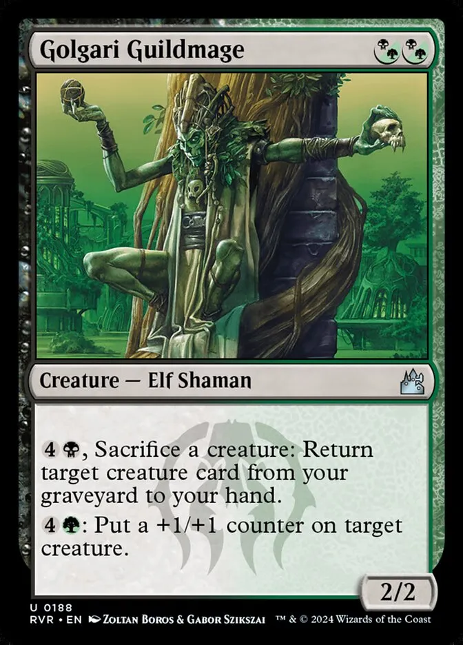 2024 Ravnica Remastered Golgari Guildmage #188 uncommon card image