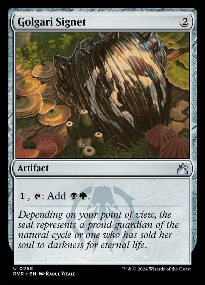2024 Ravnica Remastered Golgari Signet #258 uncommon card image