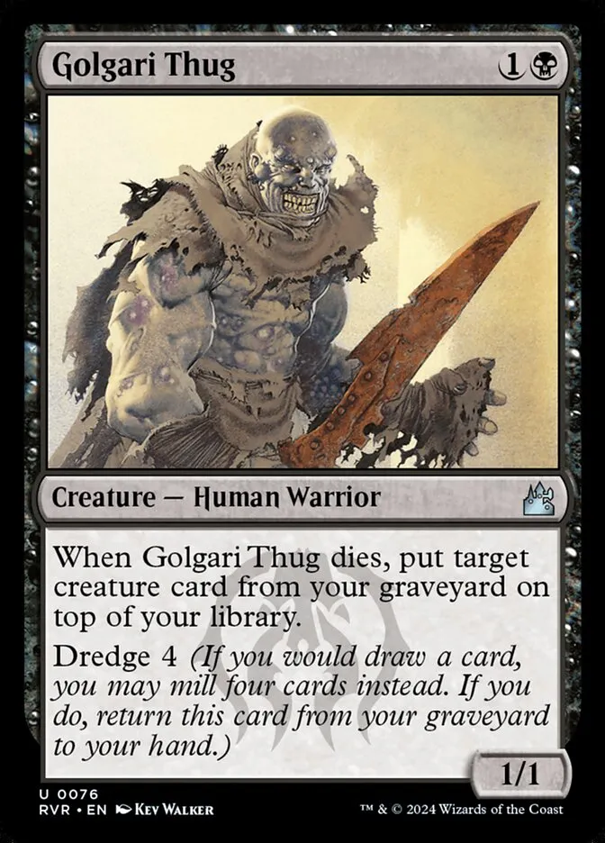 2024 Ravnica Remastered Golgari Thug uncommon #76 uncommon card image