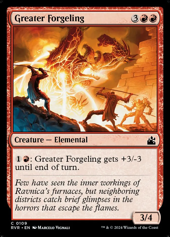 2024 Ravnica Remastered Greater Forgeling #109 common card image