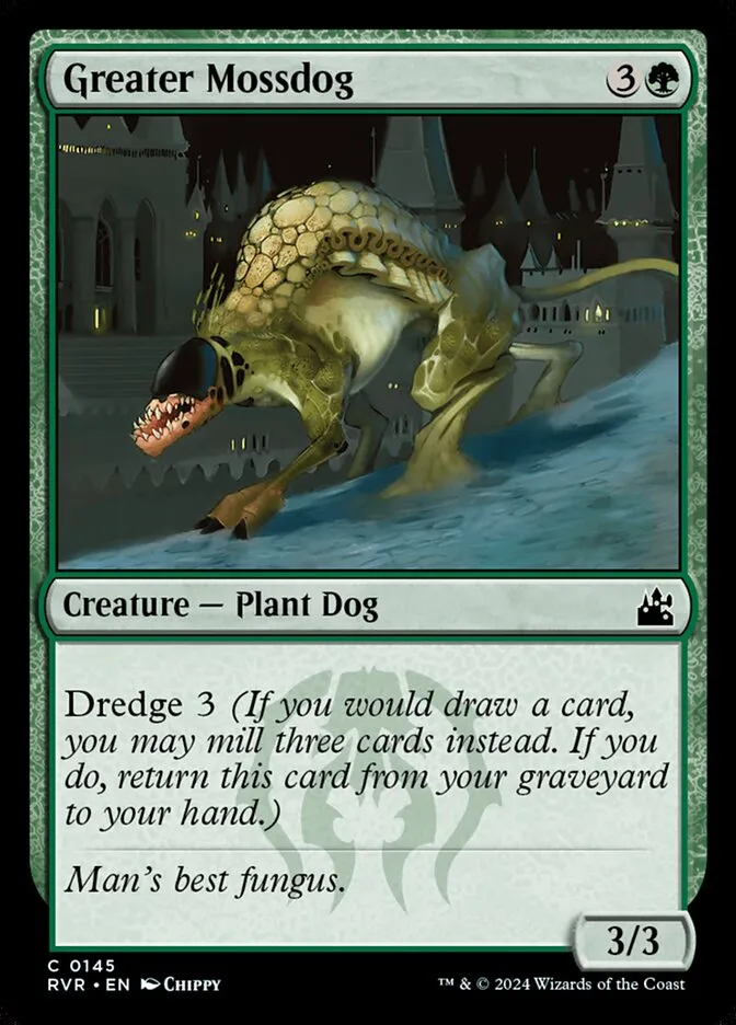 2024 Ravnica Remastered Greater Mossdog #145 common card image