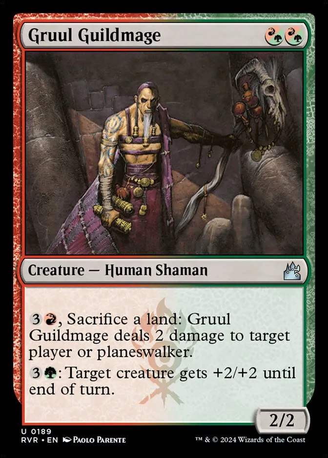 2024 Ravnica Remastered Gruul Guildmage #189 uncommon card image