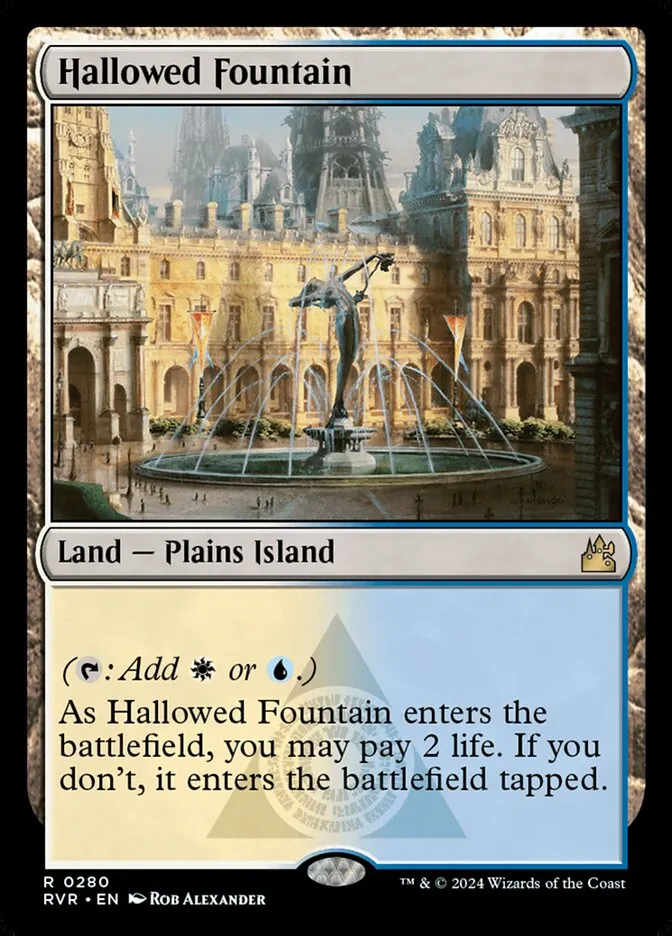2024 Ravnica Remastered Hallowed Fountain #280 rare card image