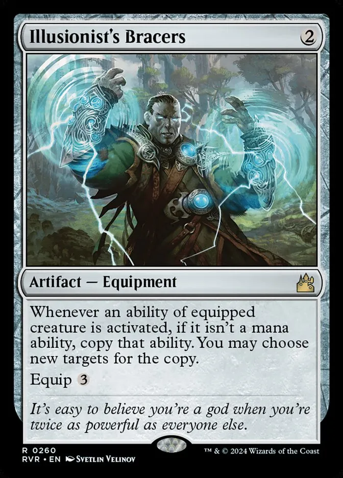2024 Ravnica Remastered Illusionist's Bracers #260 rare card image