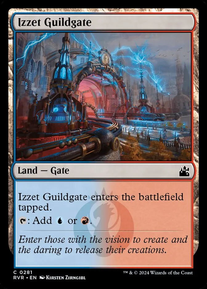 2024 Ravnica Remastered Izzet Guildgate #281 common card image