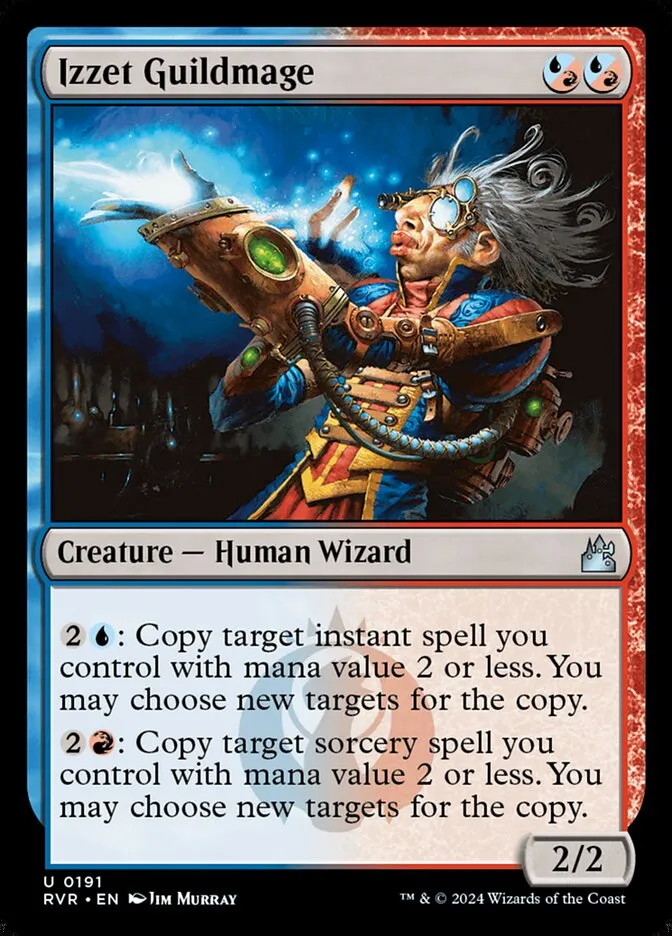 2024 Ravnica Remastered Izzet Guildmage #191 uncommon card image