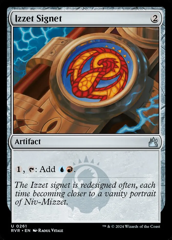 2024 Ravnica Remastered Izzet Signet #261 uncommon card image