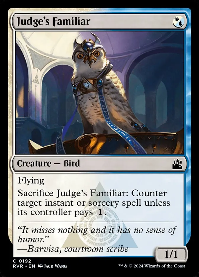 2024 Ravnica Remastered Judge's Familiar #192 common card image