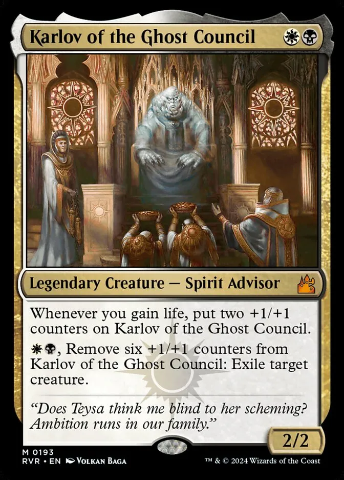 2024 Ravnica Remastered Karlov of the Ghost Council mythic #193 mythic card image