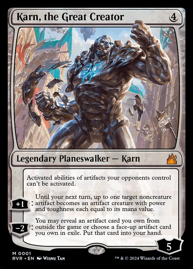 2024 Ravnica Remastered Karn, the Great Creator mythic #1 mythic card image