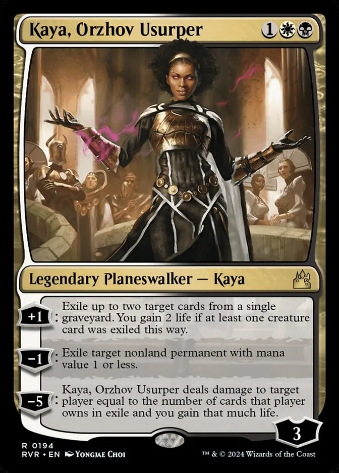 2024 Ravnica Remastered Kaya, Orzhov Usurper #194 rare card image