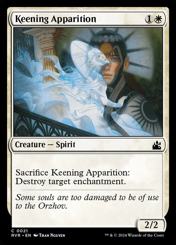 2024 Ravnica Remastered Keening Apparition common #21 common card image
