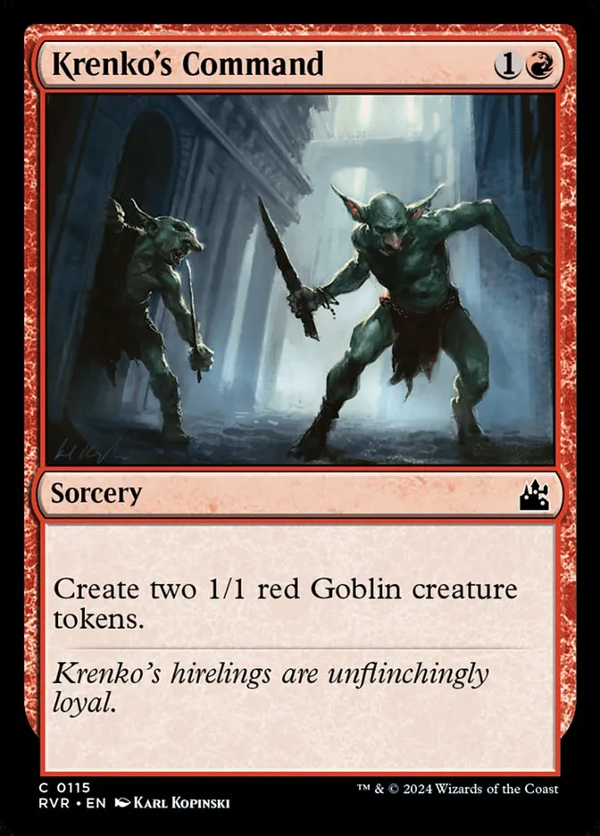 2024 Ravnica Remastered Krenko's Command common #115 common card image