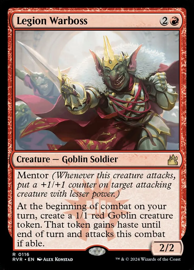 2024 Ravnica Remastered Legion Warboss #116 rare card image