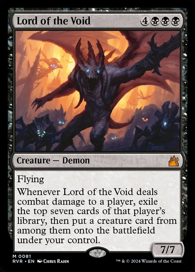 2024 Ravnica Remastered Lord of the Void mythic #81 mythic card image
