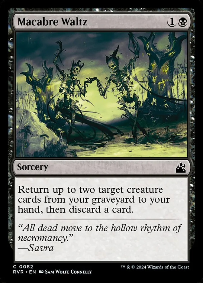 2024 Ravnica Remastered Macabre Waltz #82 common card image