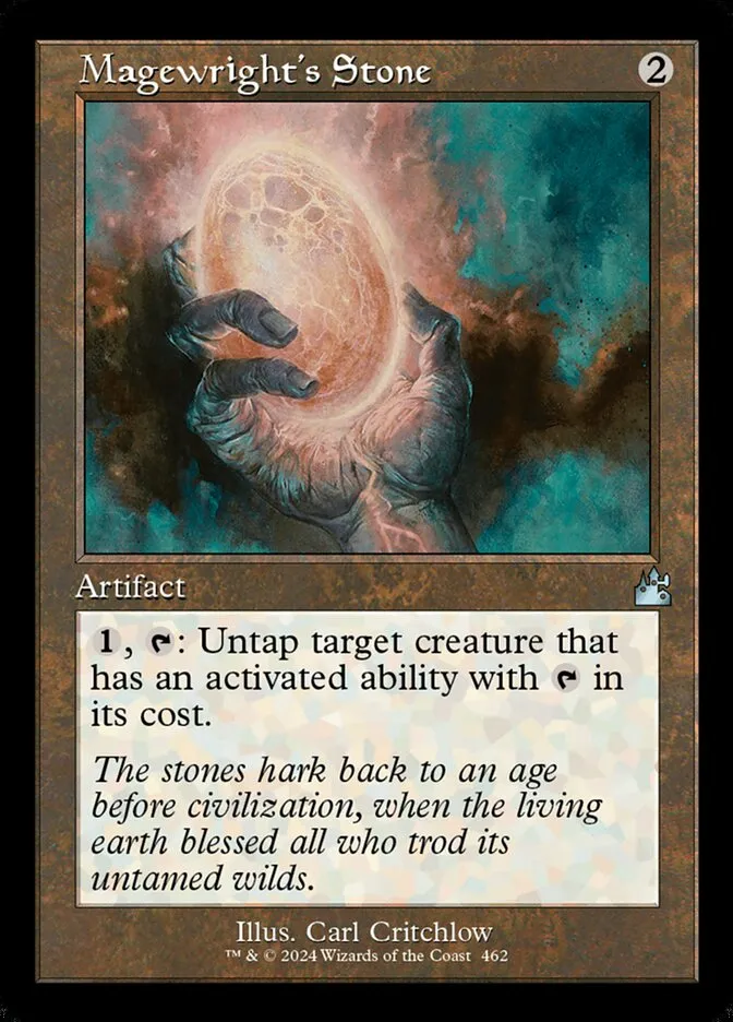 2024 Ravnica Remastered Magewright's Stone #462 uncommon card image