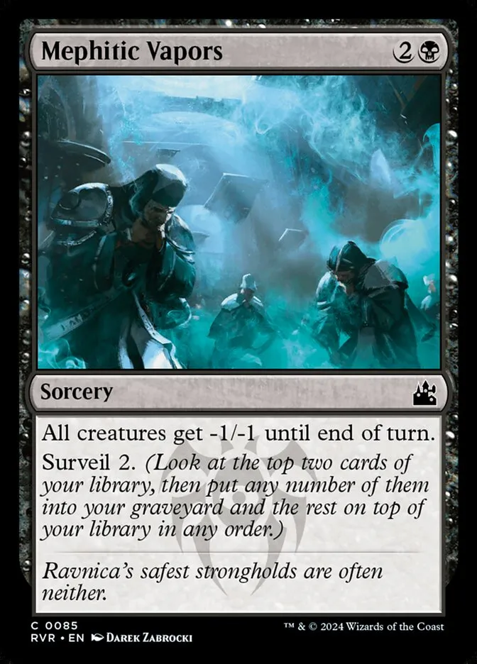 2024 Ravnica Remastered Mephitic Vapors #85 common card image