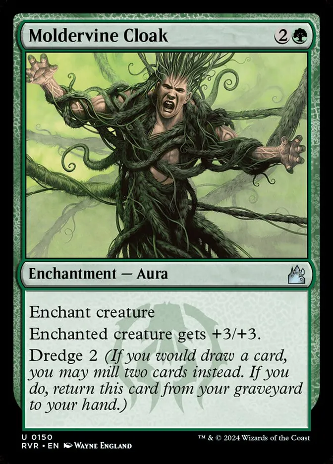 2024 Ravnica Remastered Moldervine Cloak #150 uncommon card image