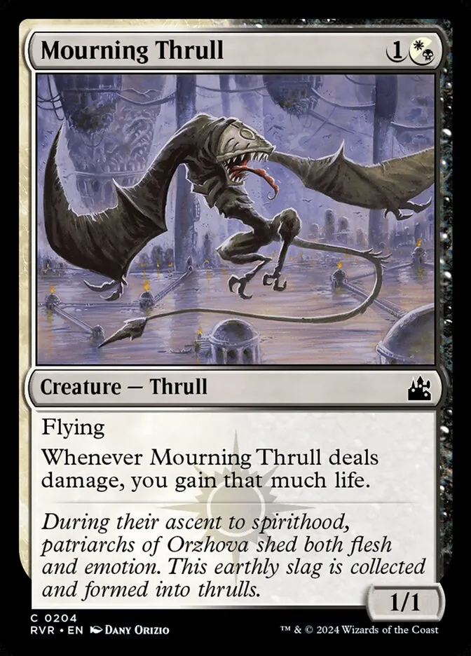 2024 Ravnica Remastered Mourning Thrull #204 common card image