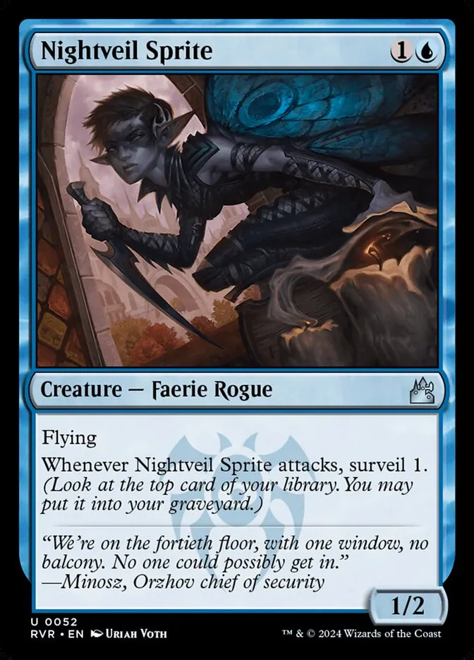 2024 Ravnica Remastered Nightveil Sprite uncommon #52 uncommon card image