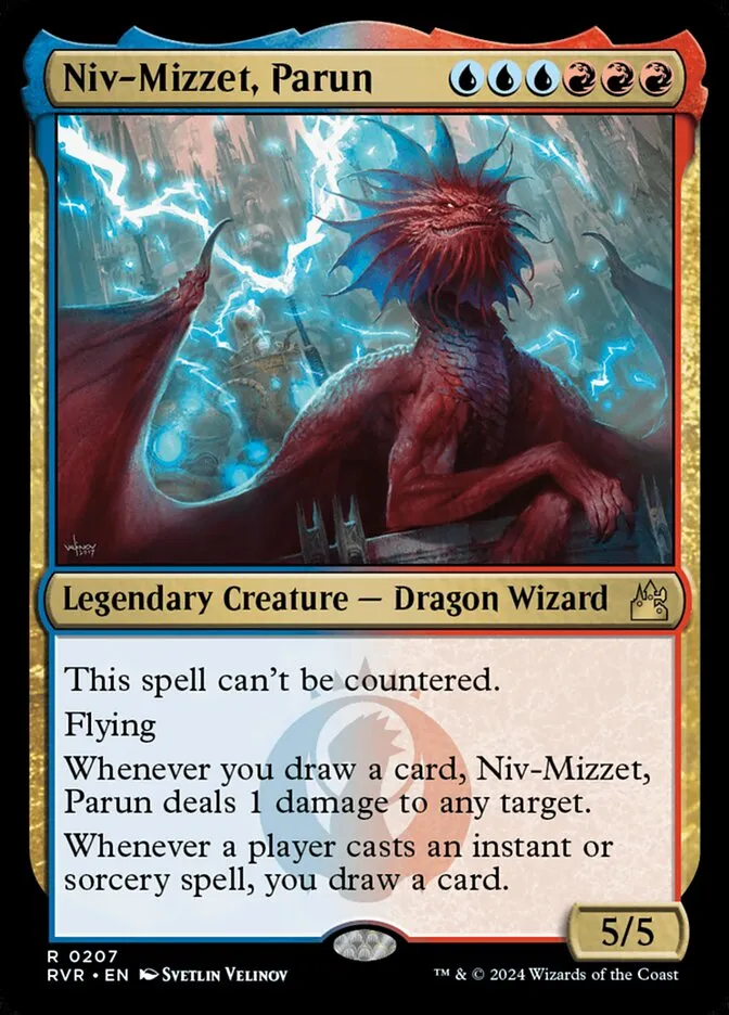 2024 Ravnica Remastered Niv-Mizzet, Parun #207 rare card image