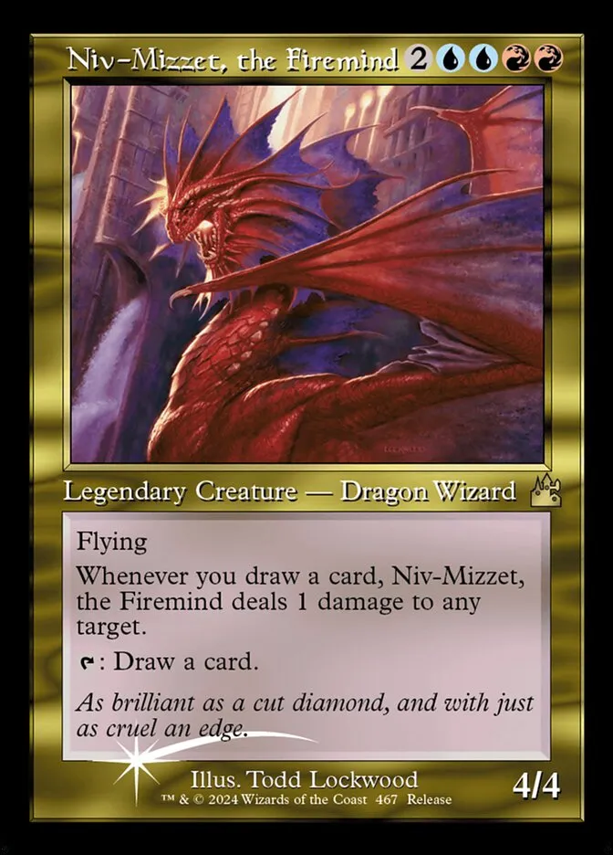 2024 Ravnica Remastered Niv-Mizzet, the Firemind #467 rare card image