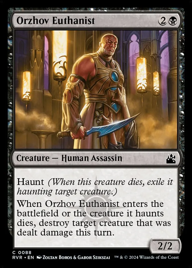 2024 Ravnica Remastered Orzhov Euthanist #88 common card image