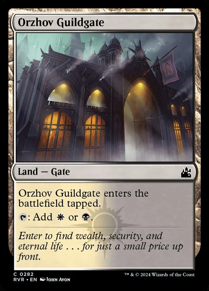 2024 Ravnica Remastered Orzhov Guildgate #282 common card image