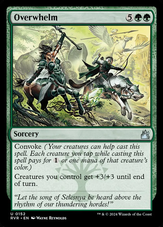 2024 Ravnica Remastered Overwhelm #152 uncommon card image