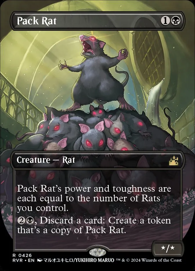 2024 Ravnica Remastered Pack Rat rare #426 rare card image