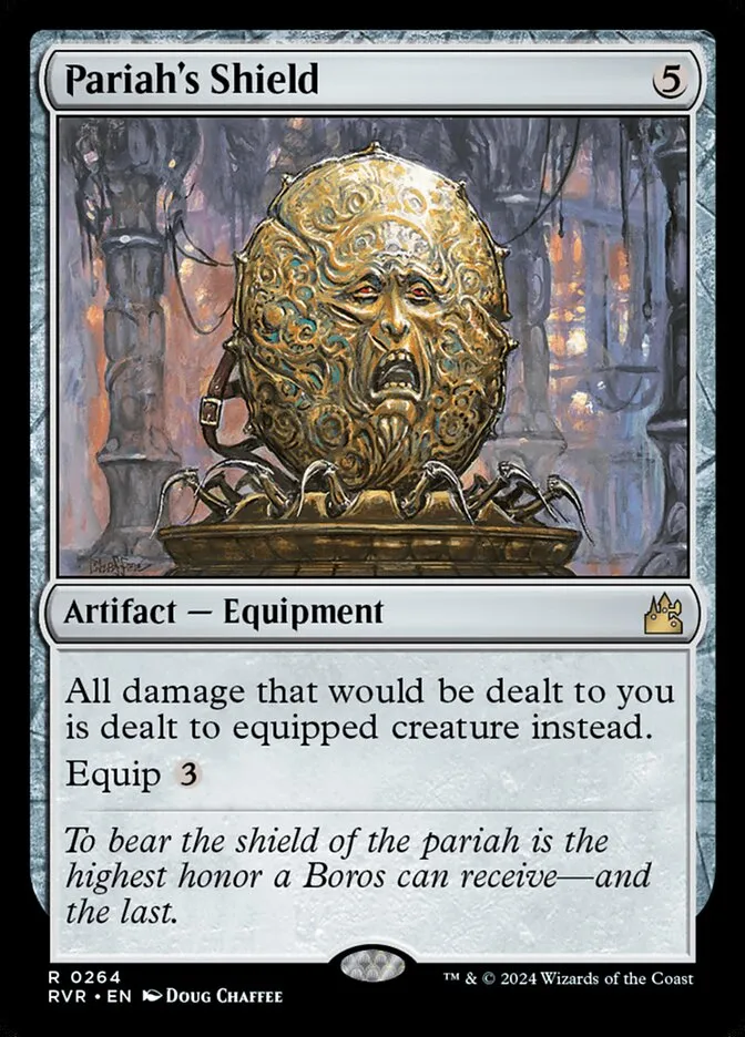 2024 Ravnica Remastered Pariah's Shield [Serialized] rare #264 rare card image