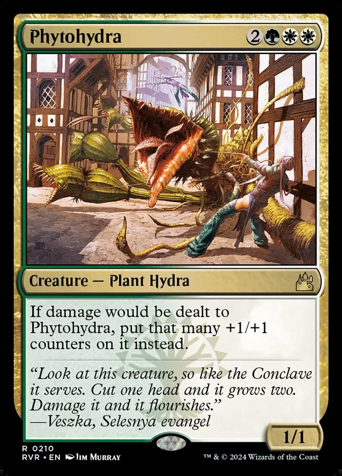 2024 Ravnica Remastered Phytohydra #210 rare card image