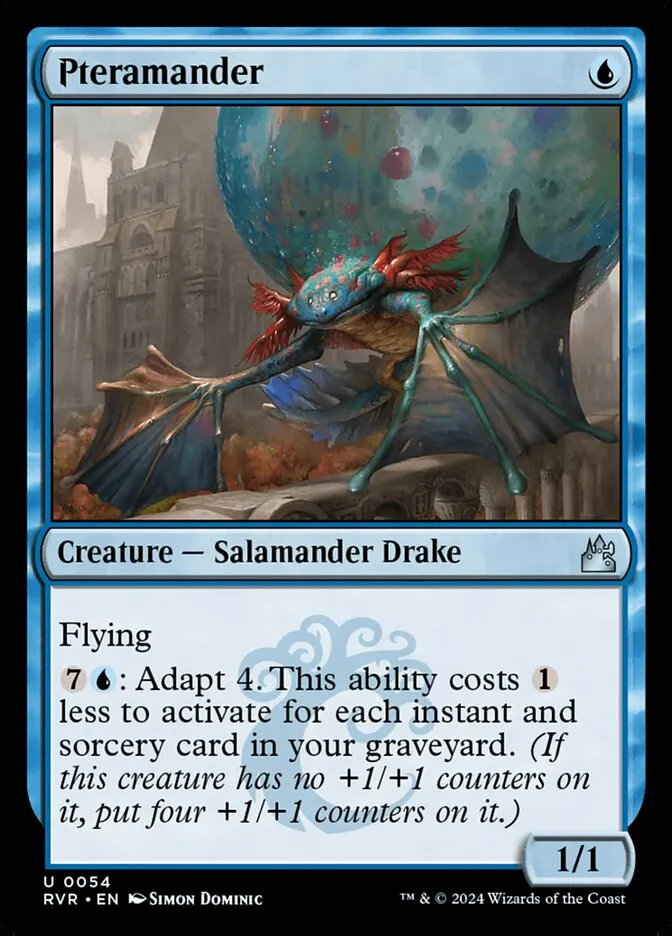 2024 Ravnica Remastered Pteramander uncommon #54 uncommon card image