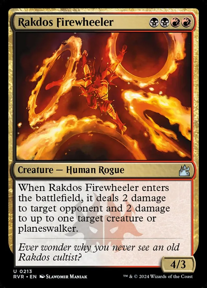 2024 Ravnica Remastered Rakdos Firewheeler #213 uncommon card image