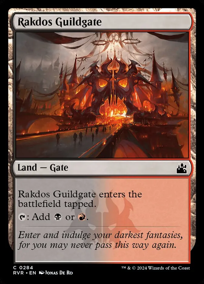 2024 Ravnica Remastered Rakdos Guildgate common #284 common card image