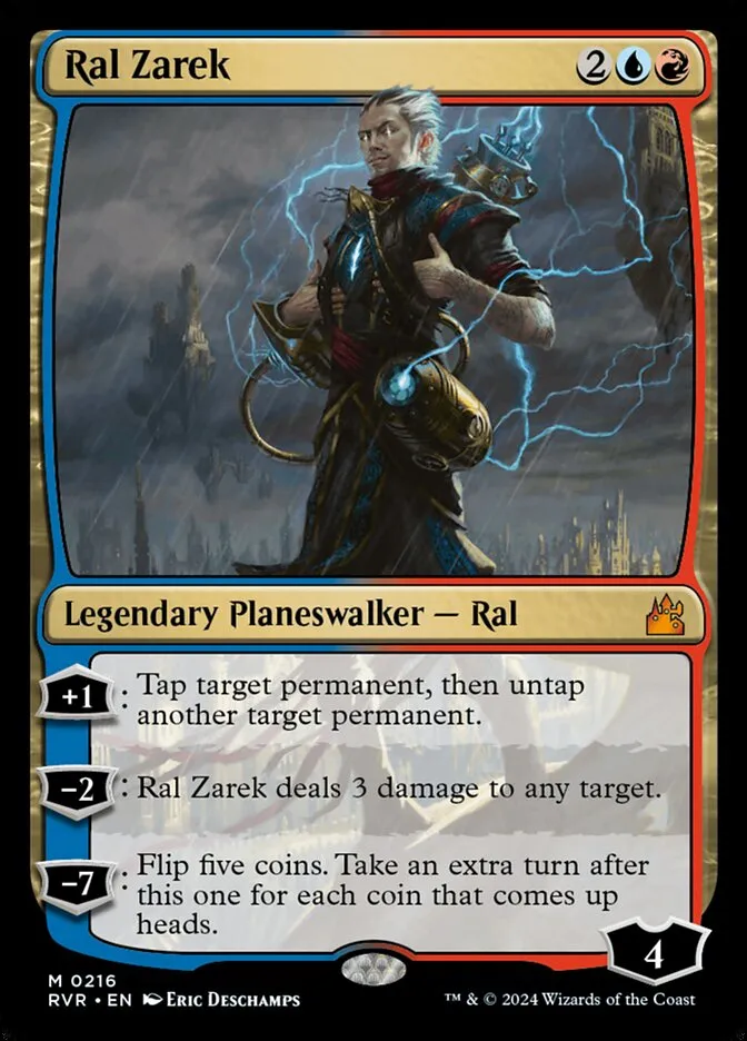 2024 Ravnica Remastered Ral Zarek mythic #216 mythic card image