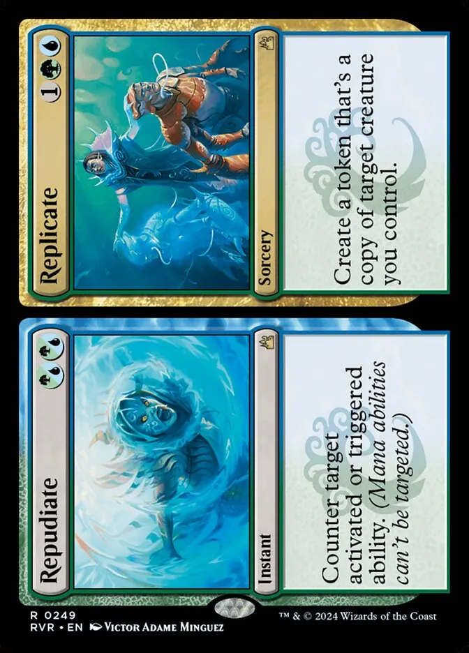2024 Ravnica Remastered Repudiate // Replicate #249 rare card image