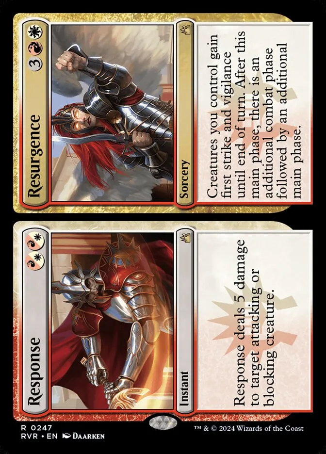 2024 Ravnica Remastered Response // Resurgence #247 rare card image