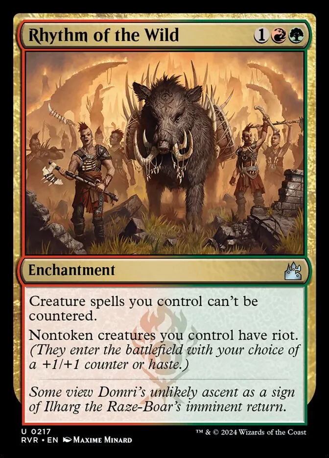 2024 Ravnica Remastered Rhythm of the Wild #217 uncommon card image