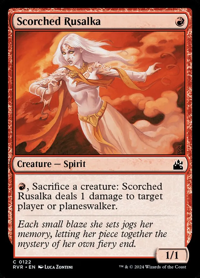 2024 Ravnica Remastered Scorched Rusalka #122 common card image