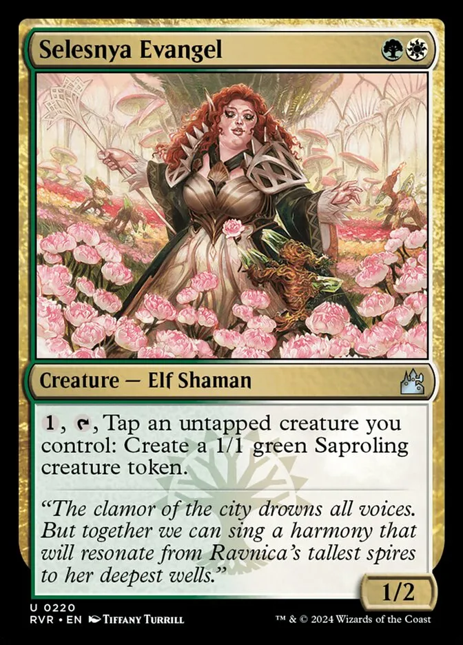2024 Ravnica Remastered Selesnya Evangel #220 uncommon card image
